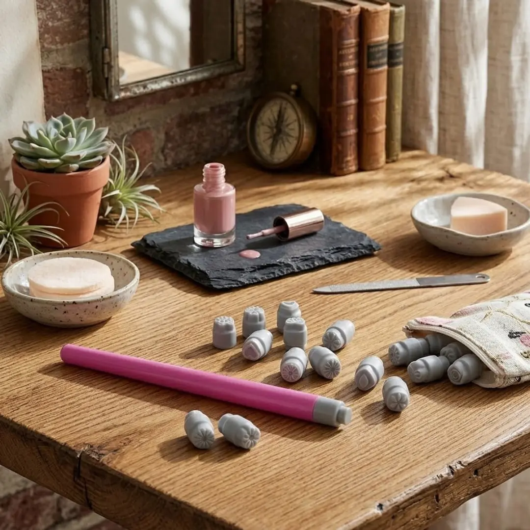 NuveX Roze Nagelart Stempelpen - 16 Stuks