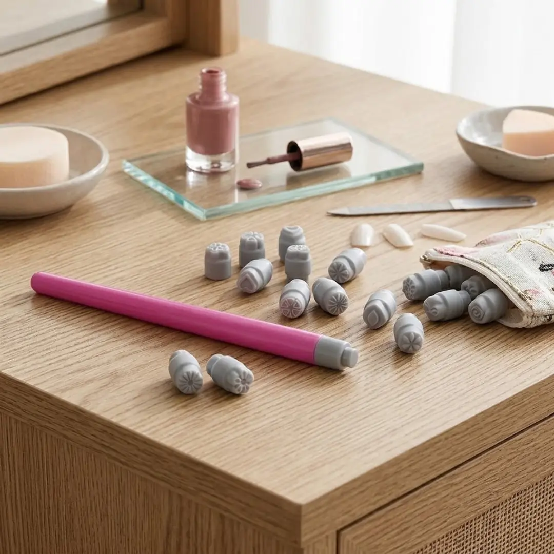 NuveX Roze Nagelart Stempelpen - 16 Stuks