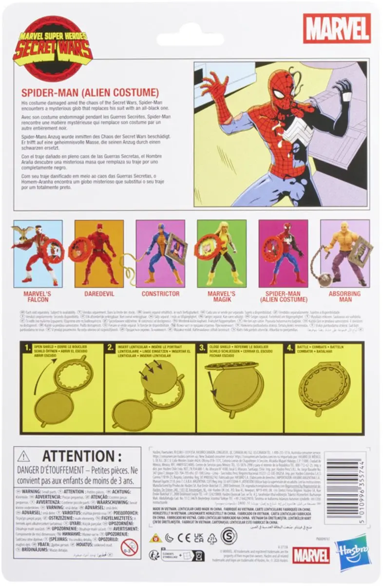 Marvel Legends Series Secret Wars Spider-Man Alien Costume - 15cm