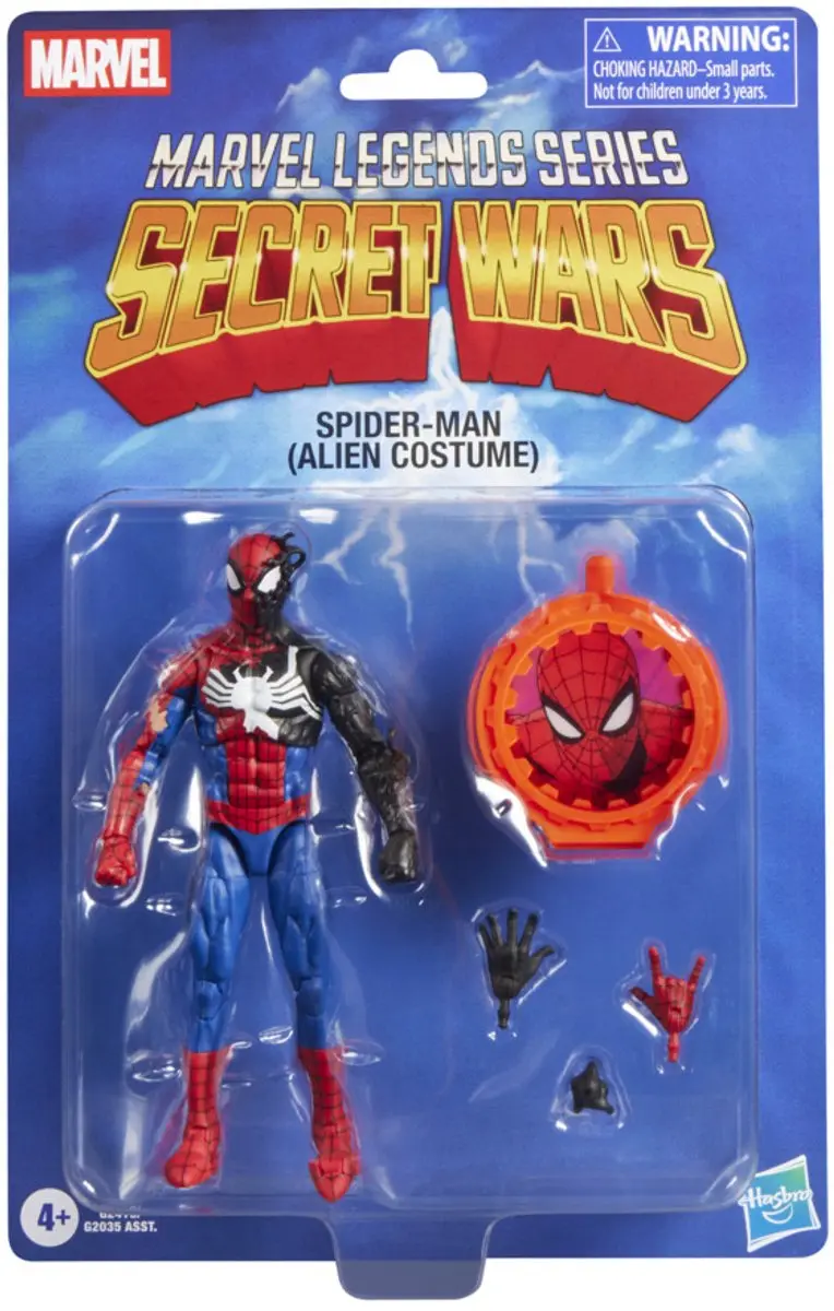 Marvel Legends Series Secret Wars Spider-Man Alien Costume - 15cm