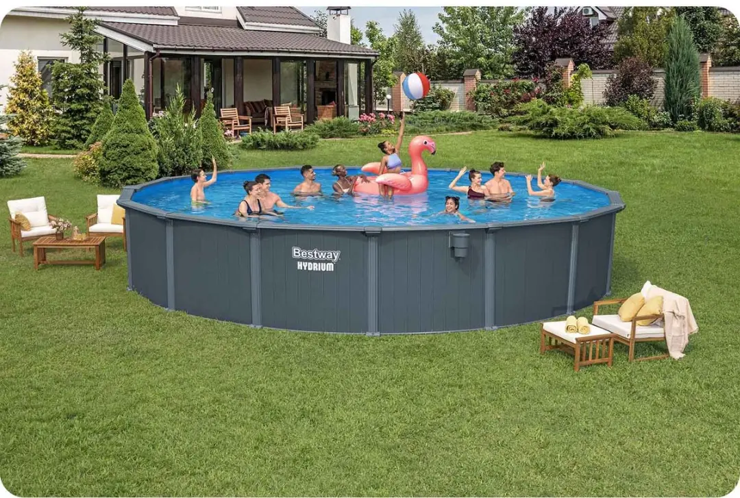 Bestway Hydrium Paneel Zwembad 732x132cm - LED Waterval
