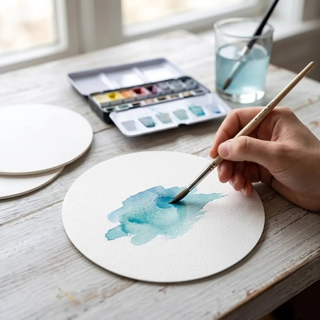 NUVEX Aquarel Blok 20 Stuks 12x12cm 300gsm Wit