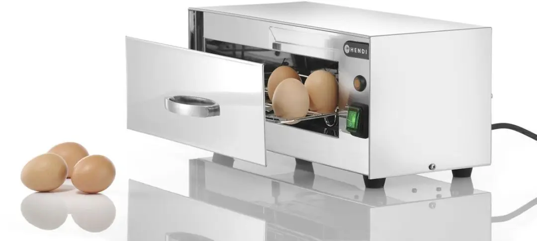 Hendi Roestvrijstalen Eisterilisator 10 Eieren - UV Bescherming - Automatisch