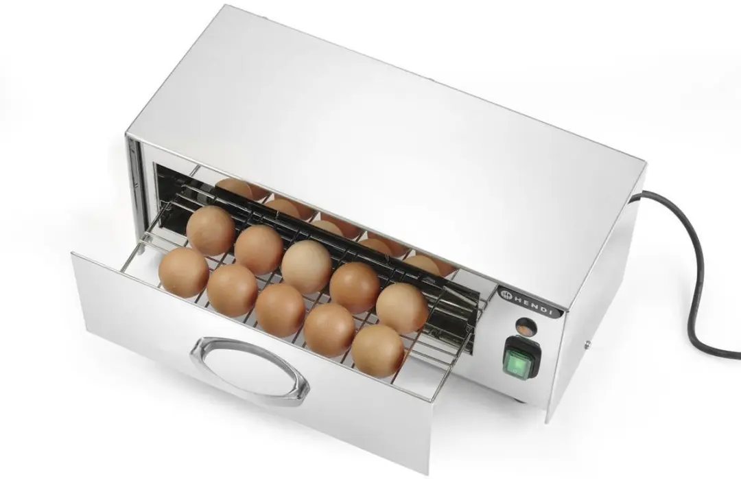 Hendi Roestvrijstalen Eisterilisator 10 Eieren - UV Bescherming - Automatisch