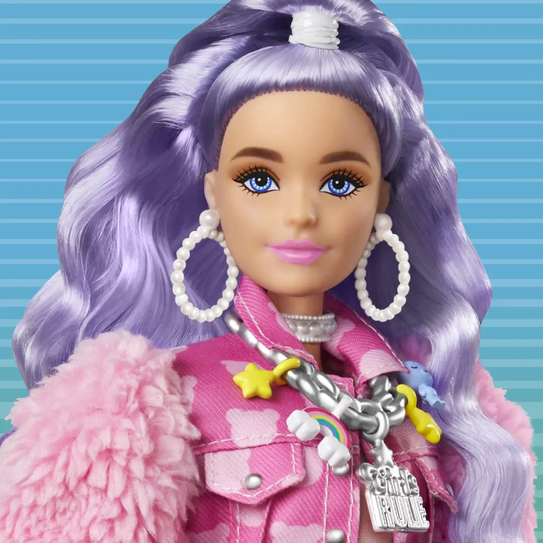 Barbie Tienerpop Extra Unicorn-pig Roze - 2-delig