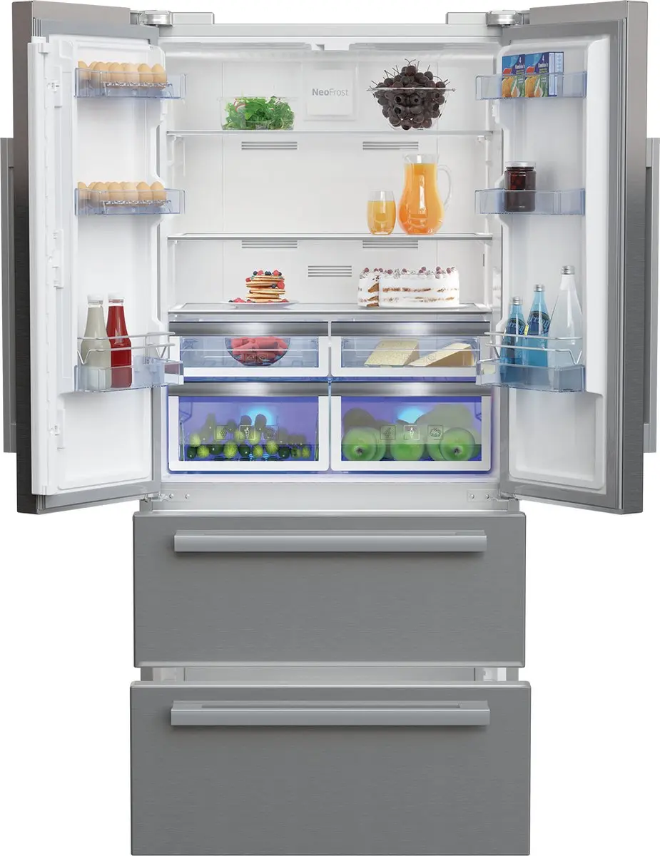 Beko GNE60531XN Amerikaanse Koelkast - 605L - RVS