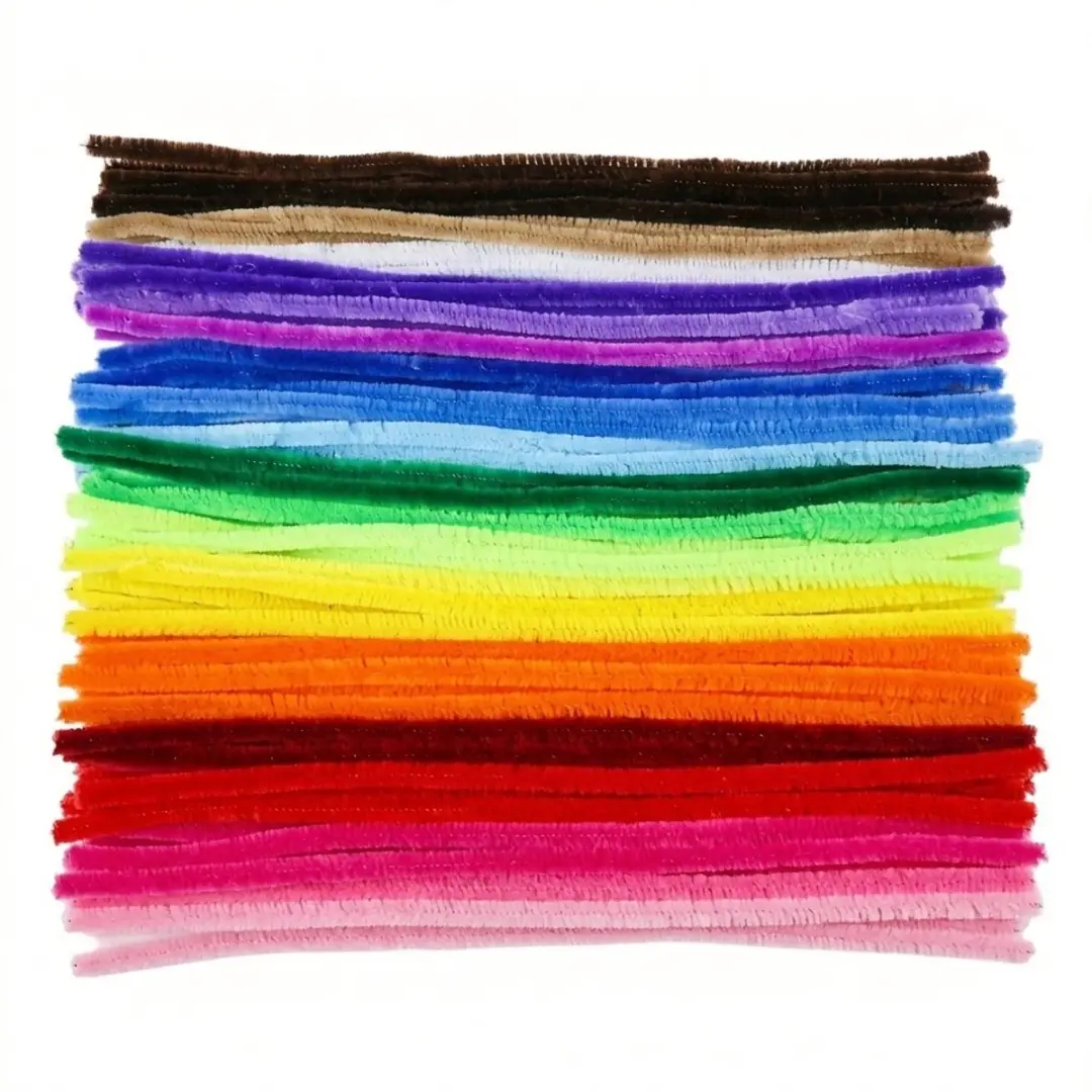 NUVEX Chenille Stelen Multicolor - 100 Stuks