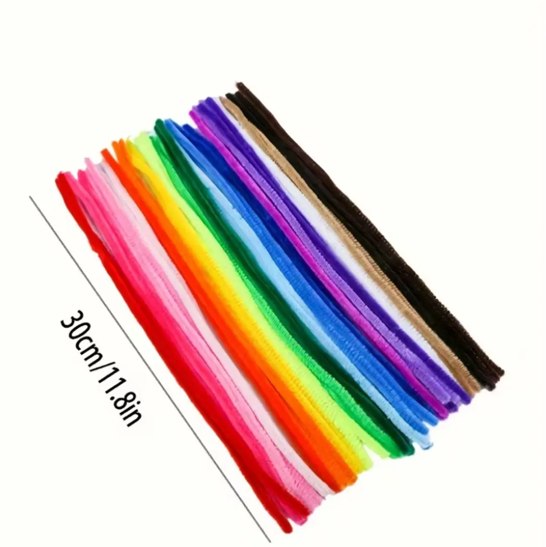 NUVEX Chenille Stelen Multicolor - 100 Stuks
