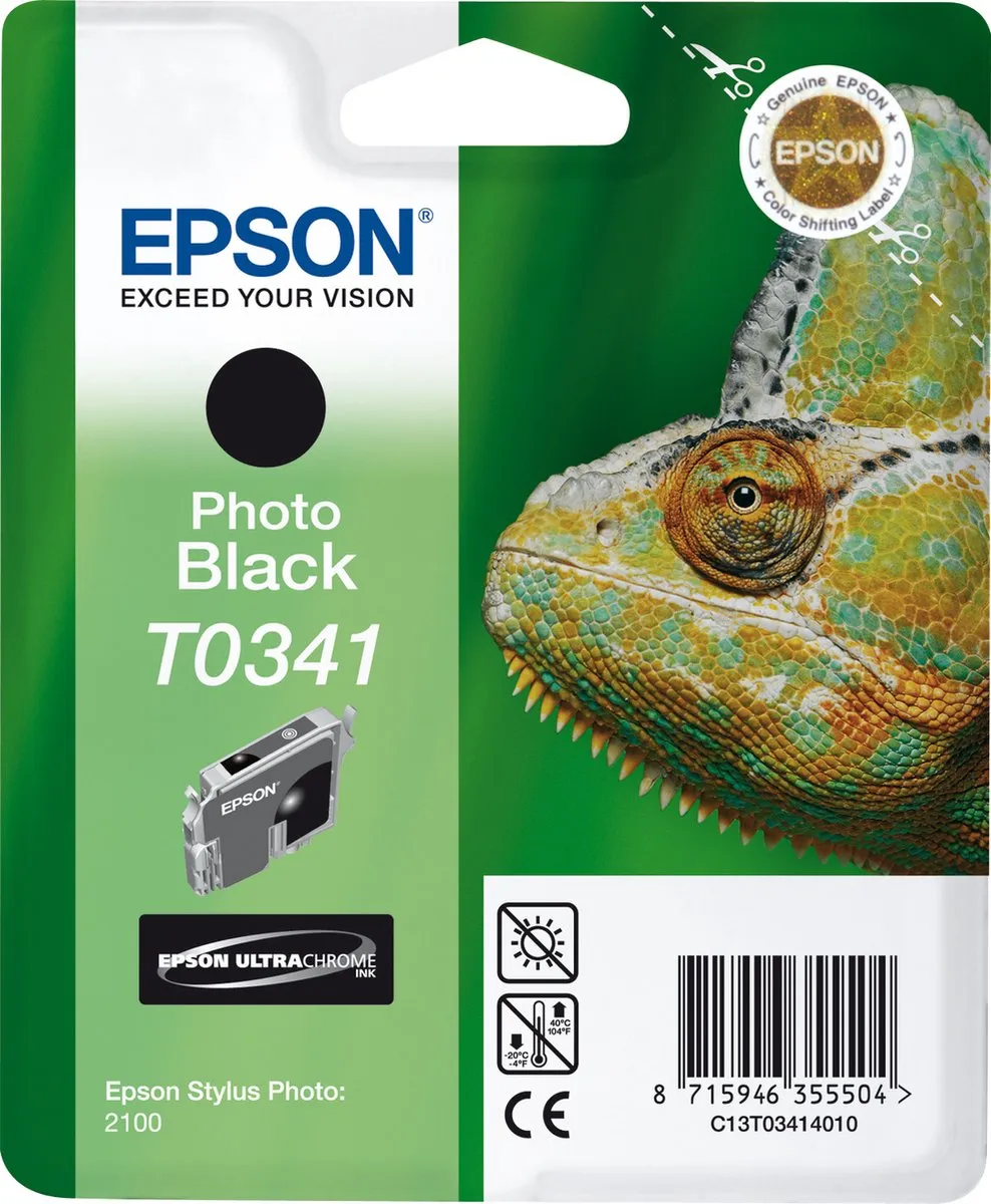 Epson T0341 Inktcartridge Zwart