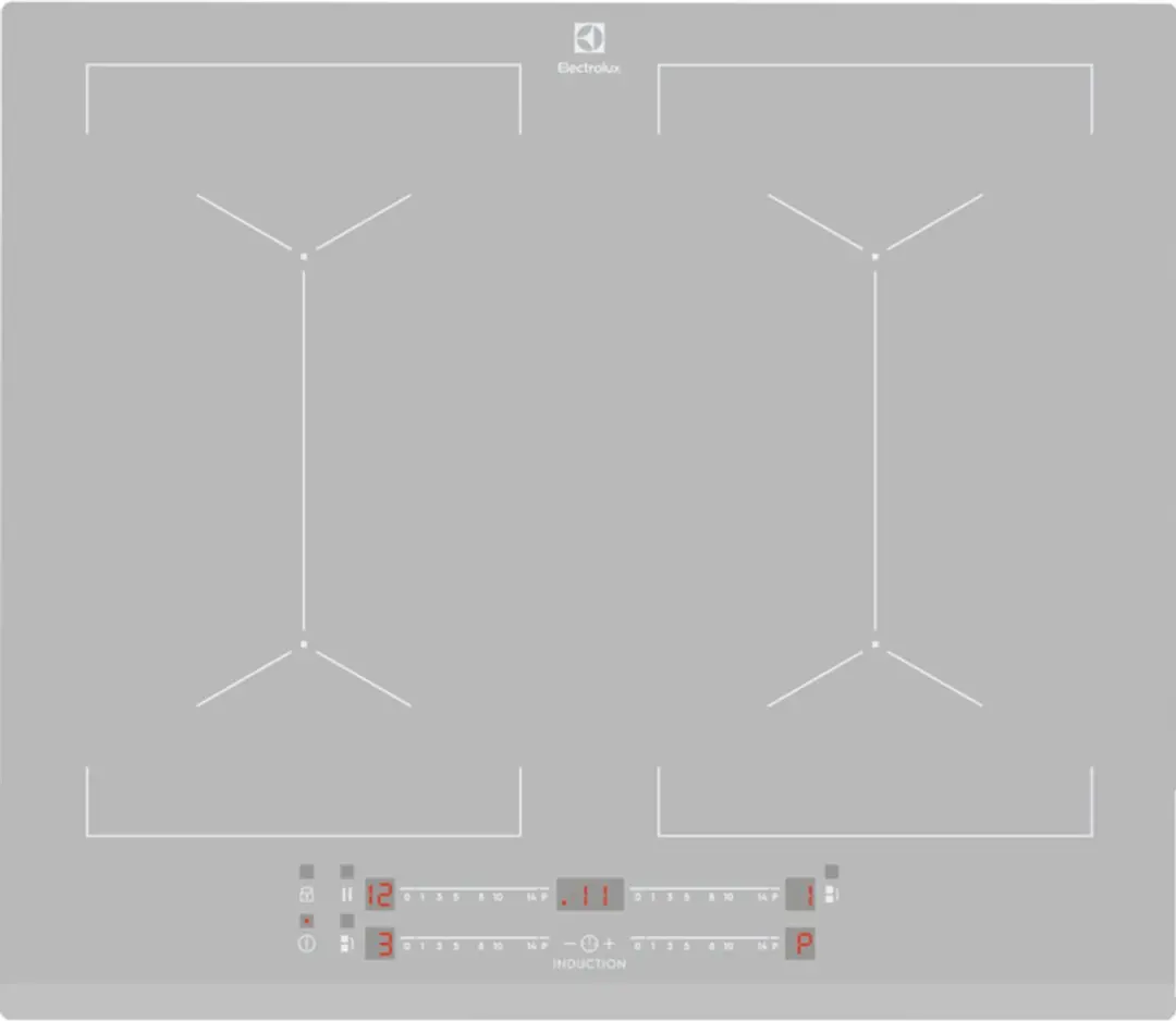 Electrolux EIV64440BS Inbouwinductiekookplaat 60cm - 4 Zones - Zilver