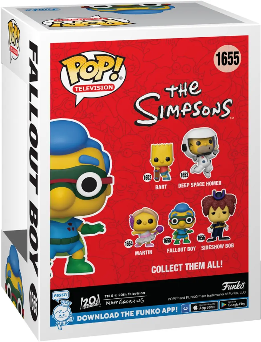 Funko Pop! The Simpsons Fallout Boy #1655