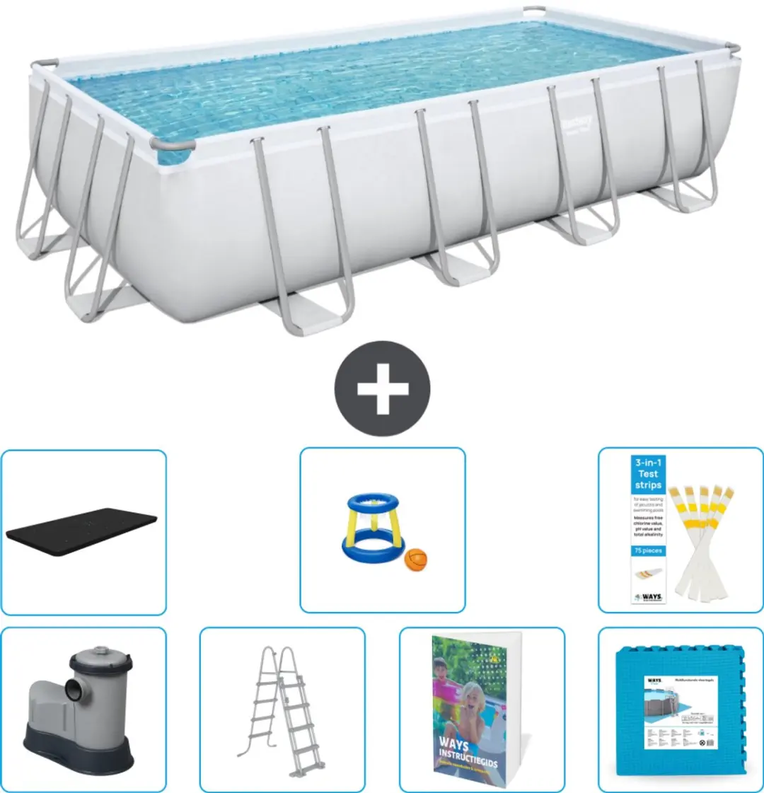 Bestway Power Steel Zwembad 549x274x122cm