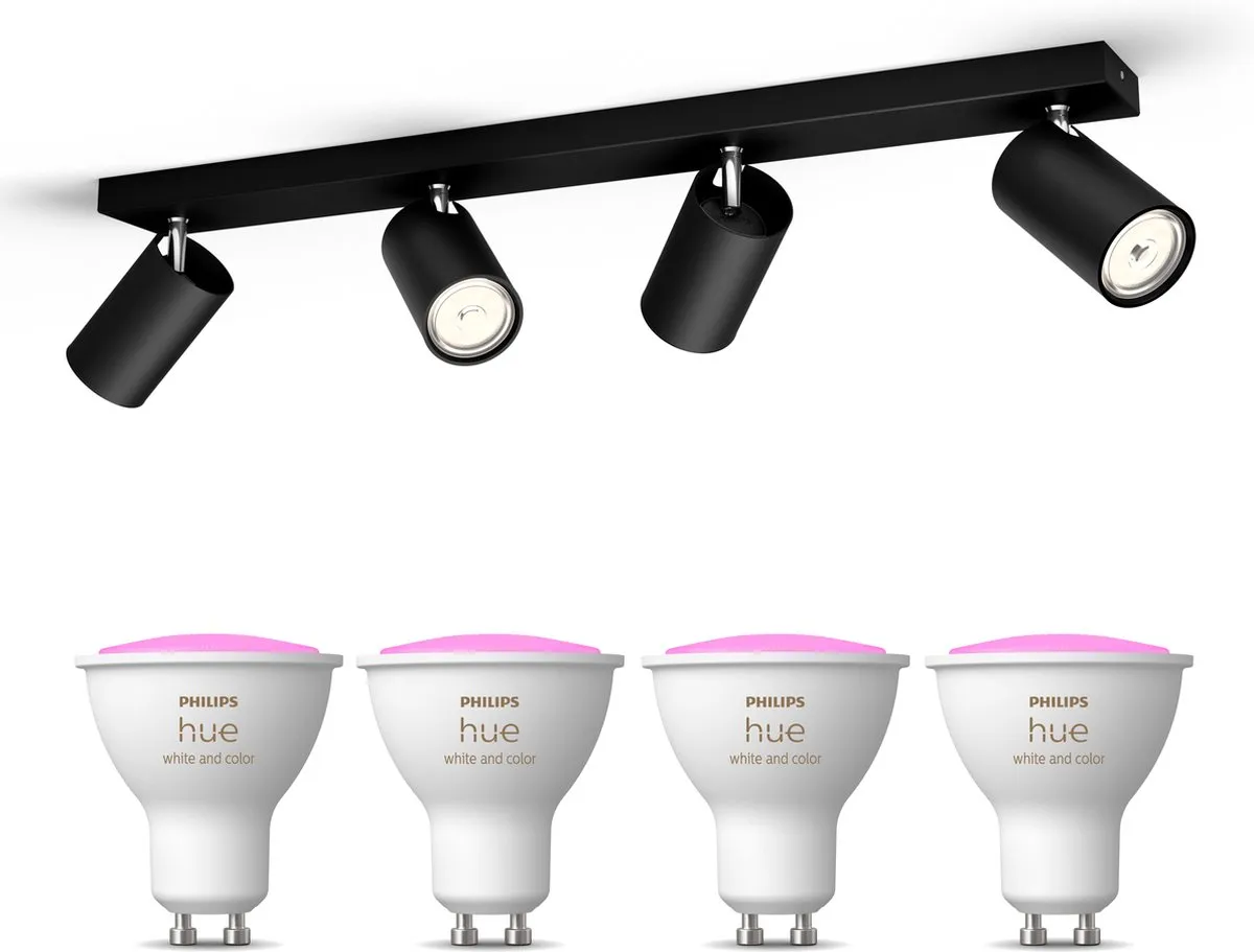 Philips Hue Kosipo Opbouwspot Zwart