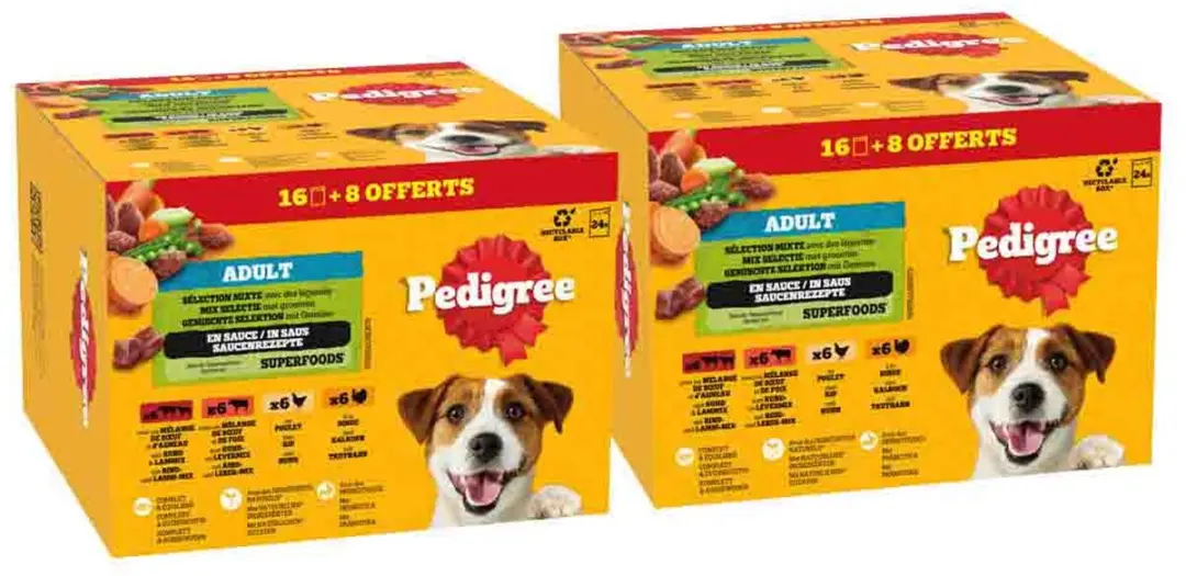 Pedigree Nat Adult Selectie in Saus Multipack