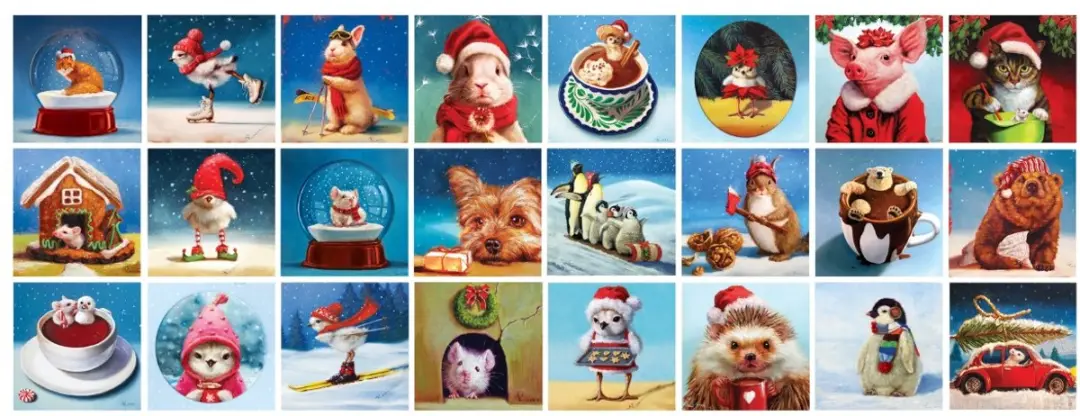 Eurographics Adventskalender Lucia Heffernan - 2450 Stuks Meerkleurig