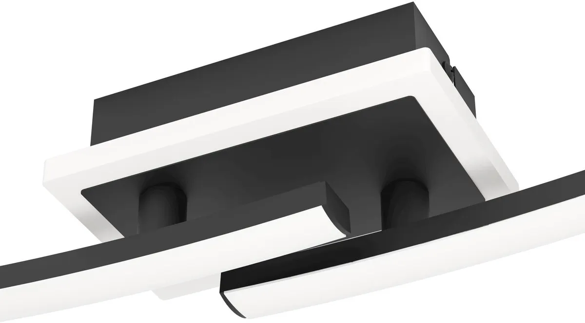 Eglo Lungolago Plafondlamp LED 74cm - Dimbaar - Zwart/Wit