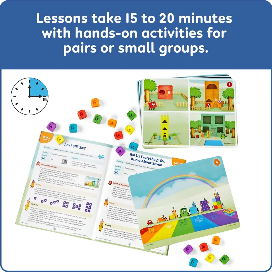 Learning Resources MathLink Cubes Number Blocks XL Klassenset 1925 Stuks
