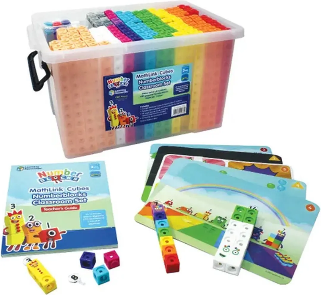 Learning Resources MathLink Cubes Number Blocks XL Klassenset 1925 Stuks