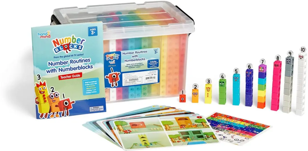 Learning Resources MathLink Cubes Number Blocks XL Klassenset 1925 Stuks