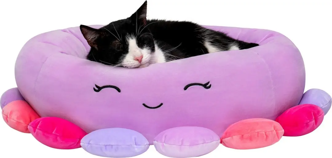 Squishmallows Beula The Octopus Huisdierenbed 60cm - Paars