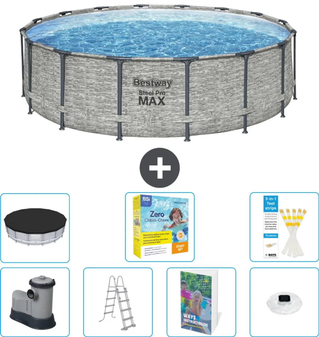 Bestway Steel Pro MAX Zwembad 488x122cm