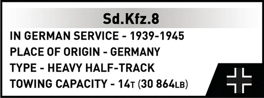 Cobi Sd.Kfz 8.8cm FLAK 36 - 975 Stukken - 3 Minifiguren
