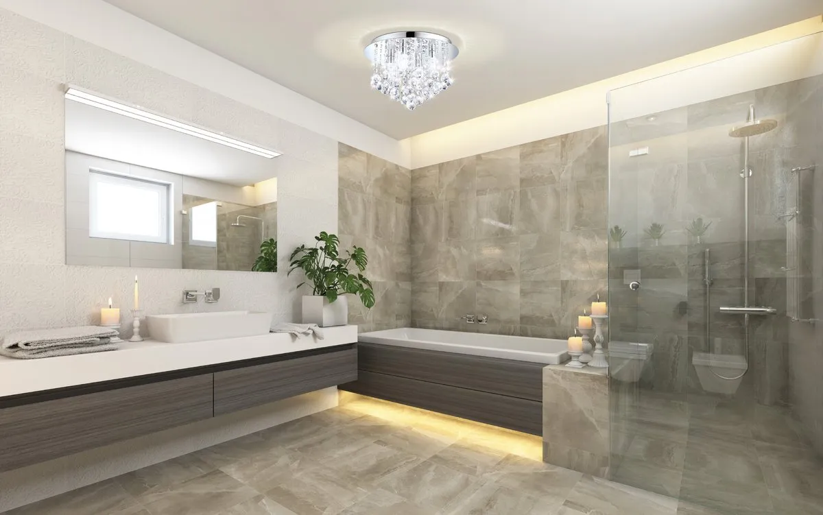 Eglo Batholino Almonte Plafondlamp 8 Lichts - Chroom - afbeelding 6 van 6