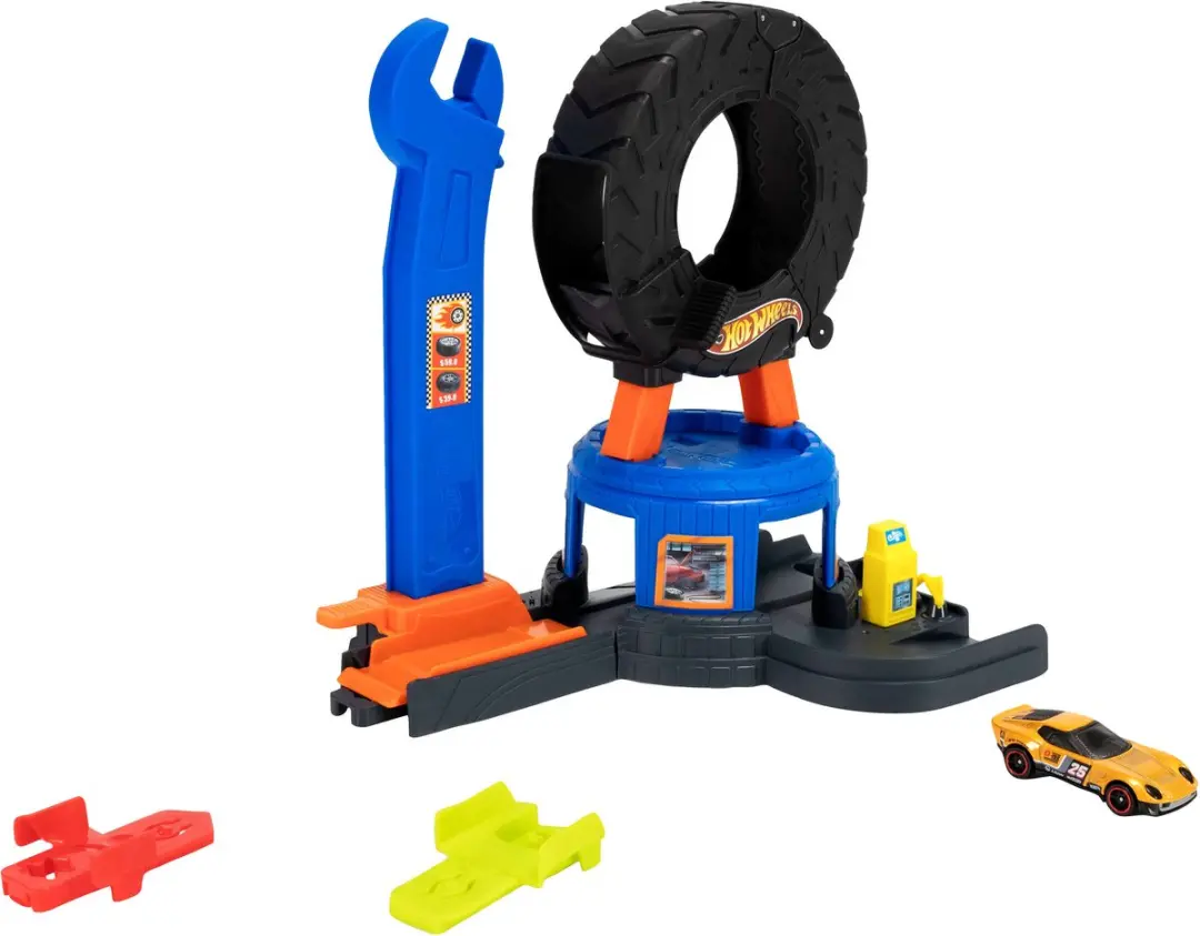Hot Wheels City Centrum Bandenwerkplaats JHL75 - Speelset