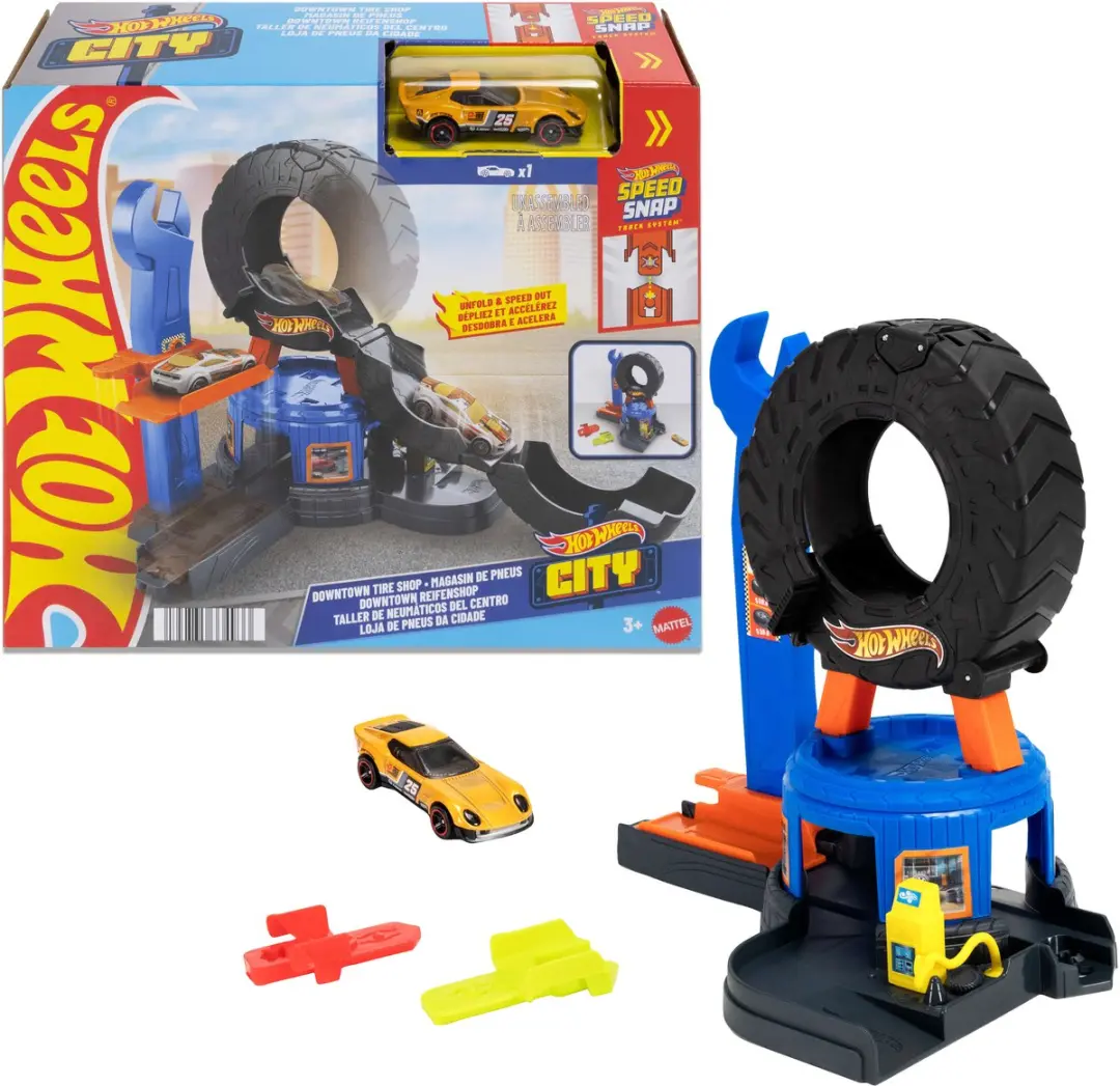 Hot Wheels City Centrum Bandenwerkplaats JHL75