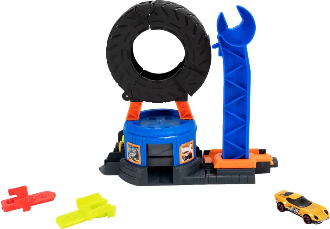 Hot Wheels City Centrum Bandenwerkplaats JHL75 - Speelset