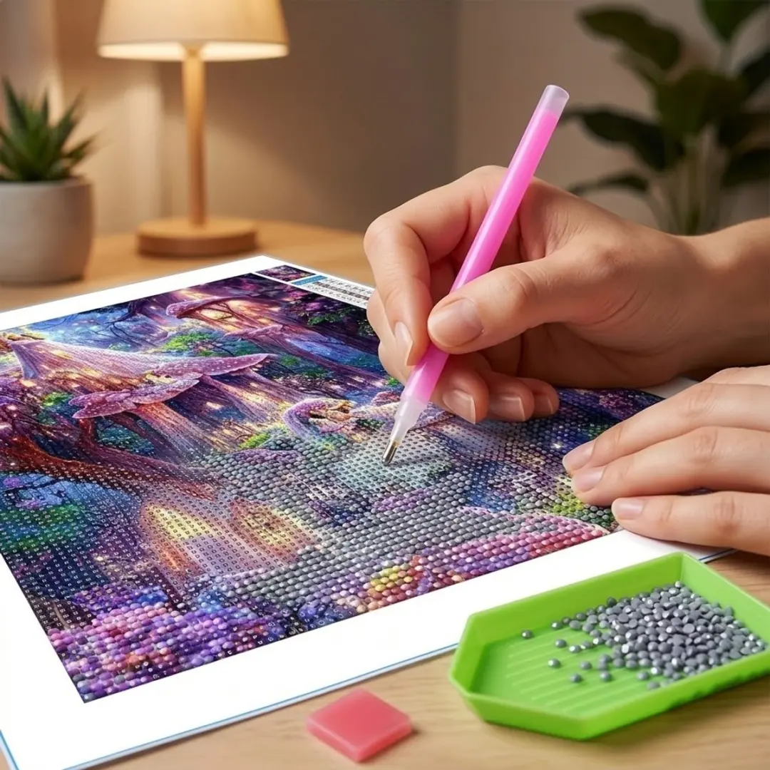 NUVEX Multicolor Fantasie Bos Diamond Painting - Wanddecoratie