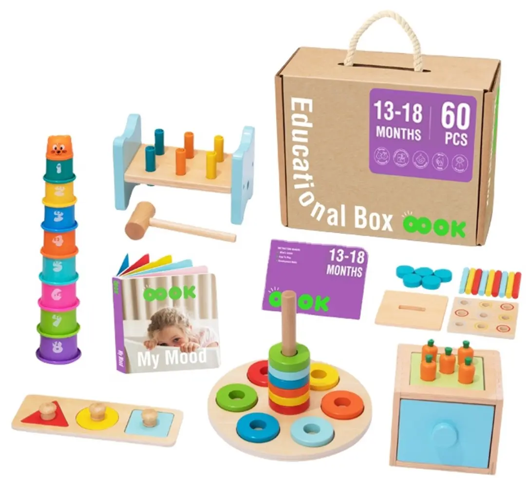Tooky Toy Educatieve Speelgoedbox 13-18 Maanden
