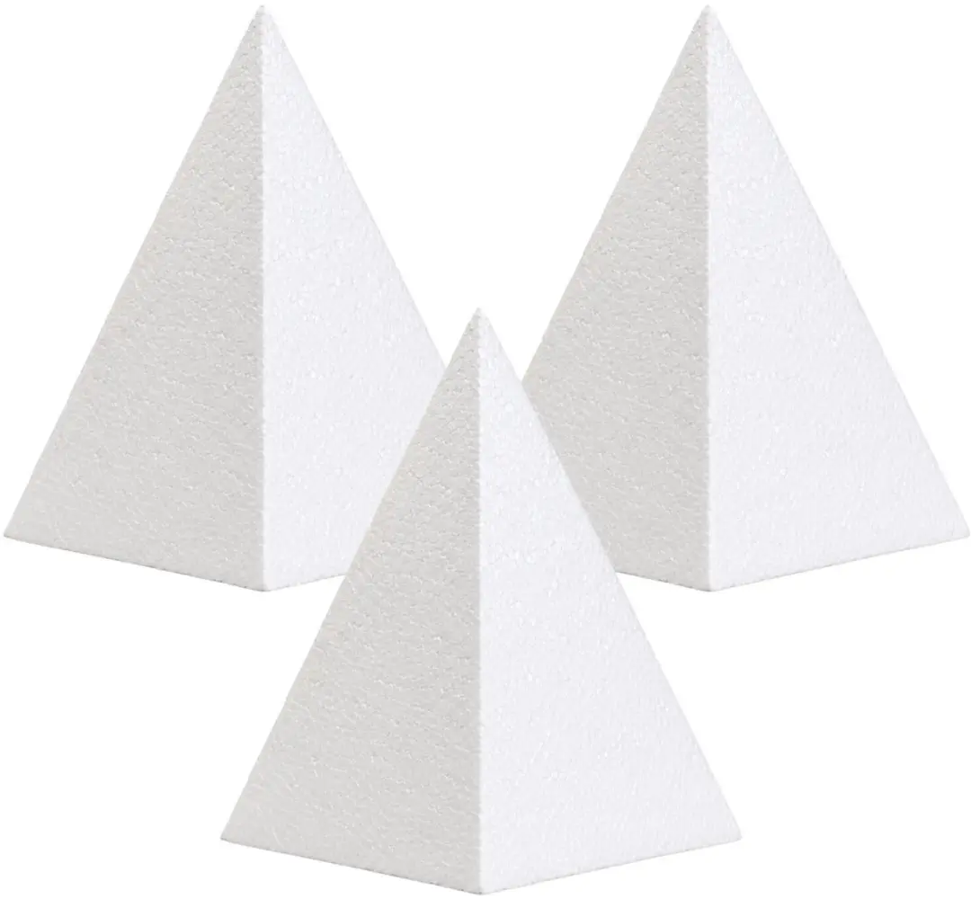 Bellatio Design Piepschuim Piramide 3 Stuks