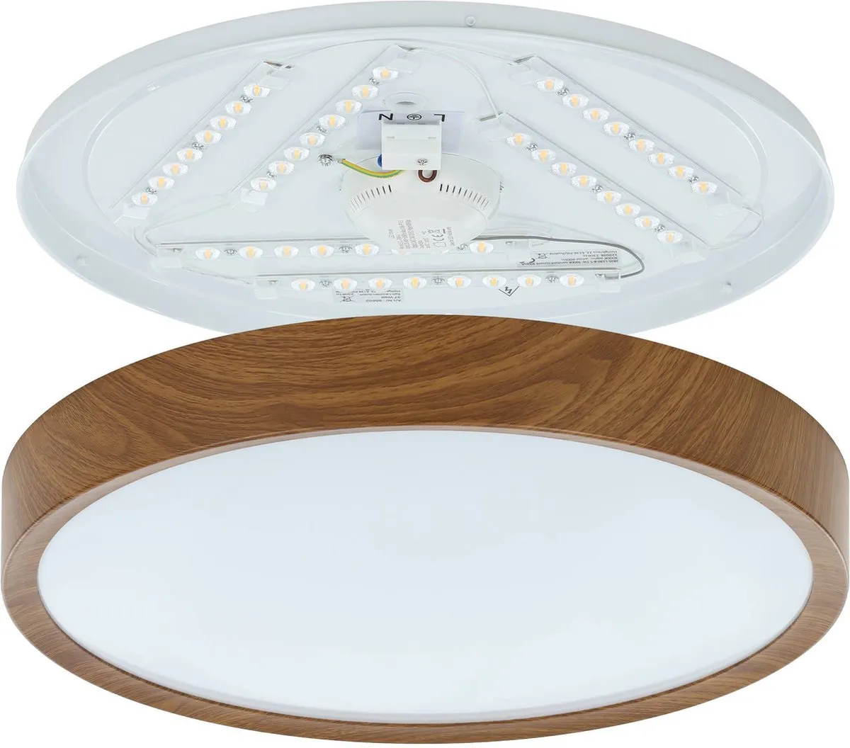 Eglo Musurita Plafondlamp LED Ø44cm - Bruin - afbeelding 6 van 6