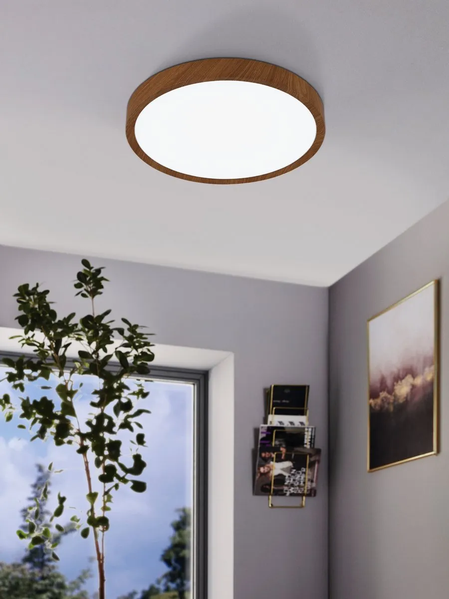Eglo Musurita Plafondlamp LED Ø44cm - Bruin