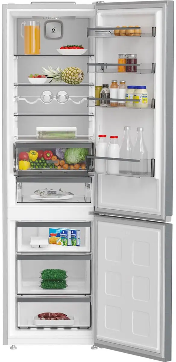 Whirlpool WHK 25404 XP8E Koel-Vriescombinatie 355L - Roestvrijstaal