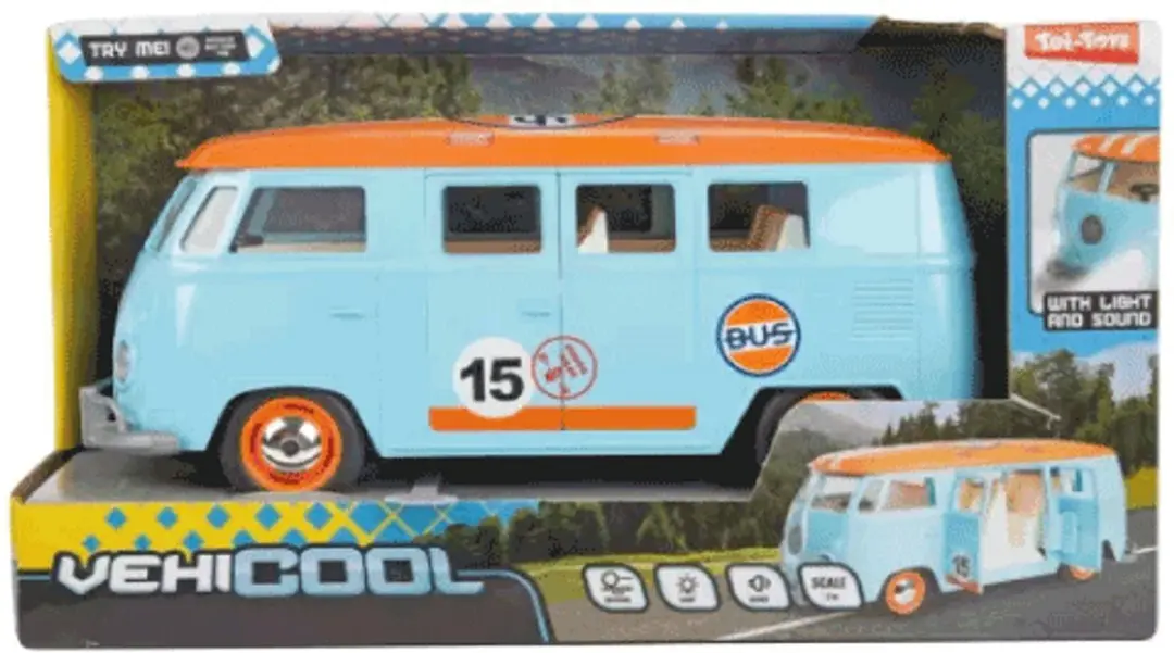 Toi-Toys Vehicool Retro Bus 27cm