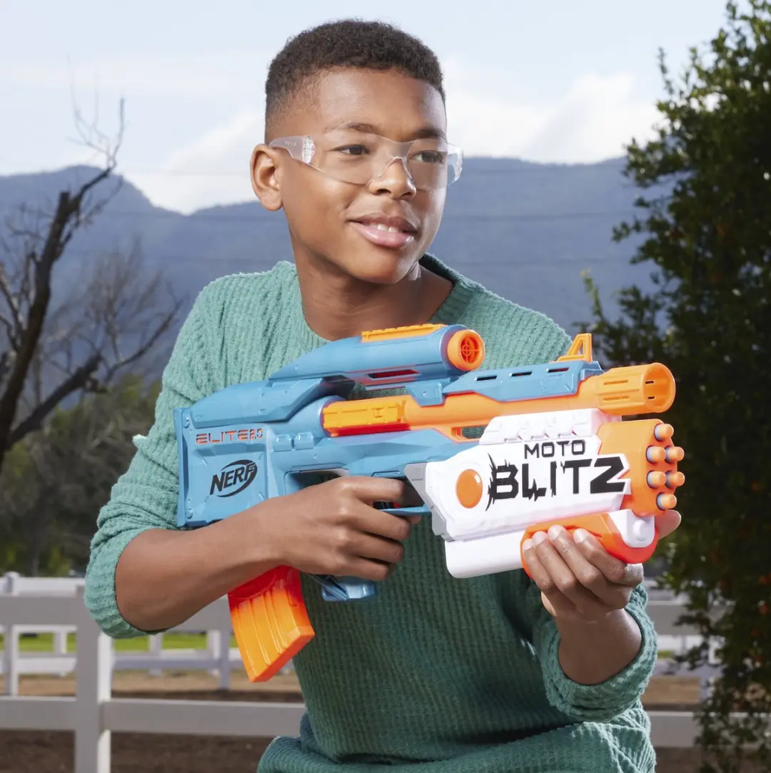 Hasbro Nerf Elite 2.0 Motoblitz CS-10 Blaster - F5872 - Blauw/Wit