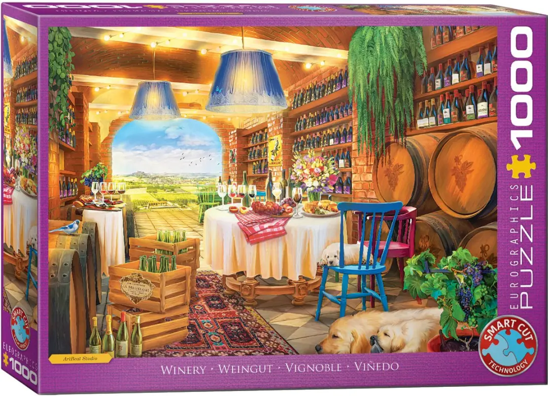 Eurographics Winery Artbeat Studio Legpuzzel 1000 Stuks - 68x48cm - Meerkleurig