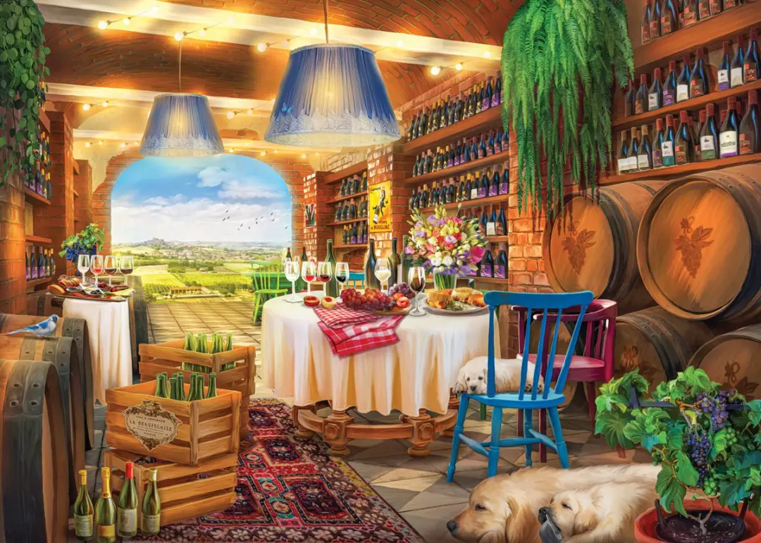 Eurographics Winery Artbeat Studio Legpuzzel 1000 Stuks - 68x48cm - Meerkleurig