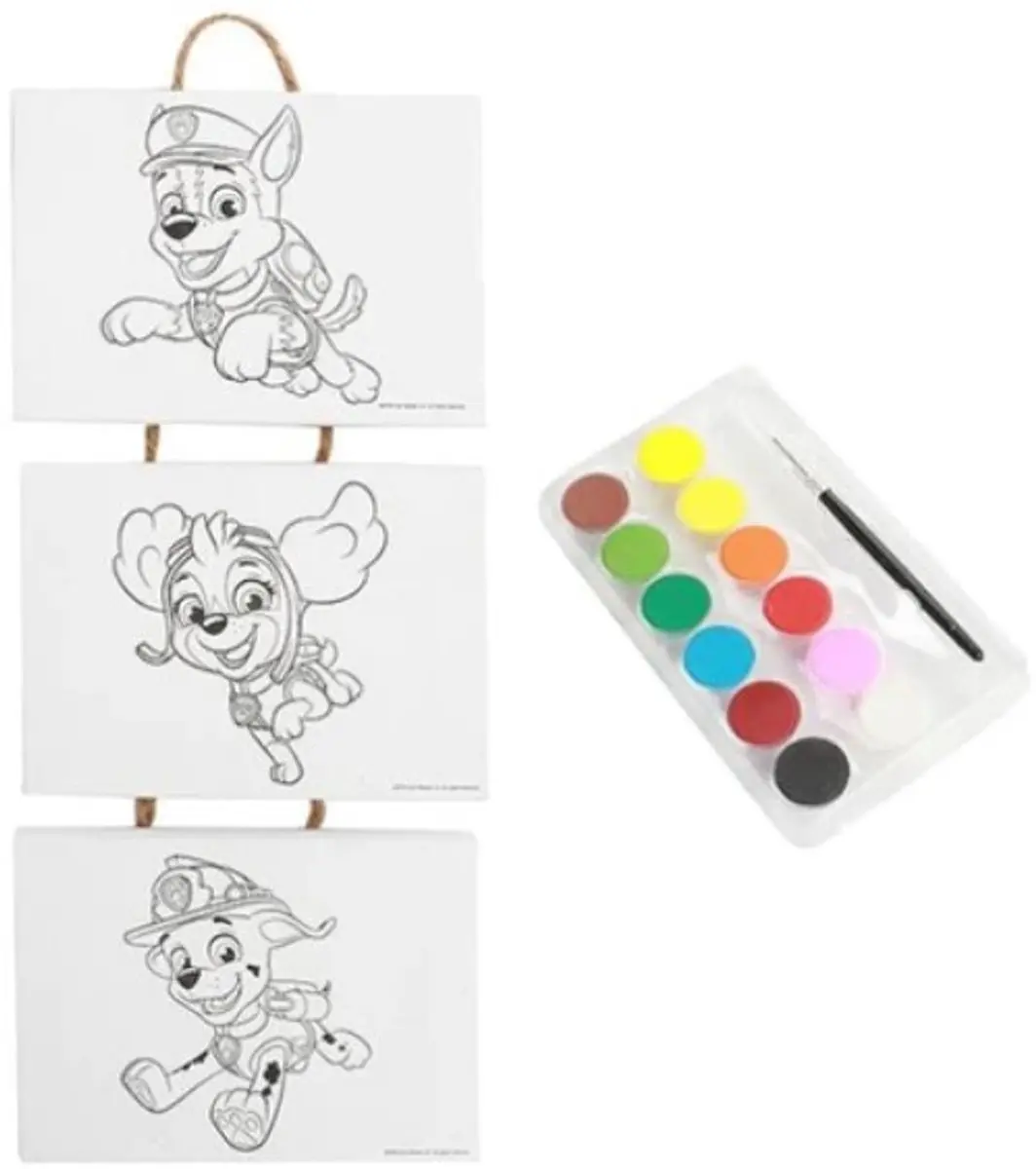 Toi-Toys Paw Patrol Mini Canvas Schilderijen - Wit