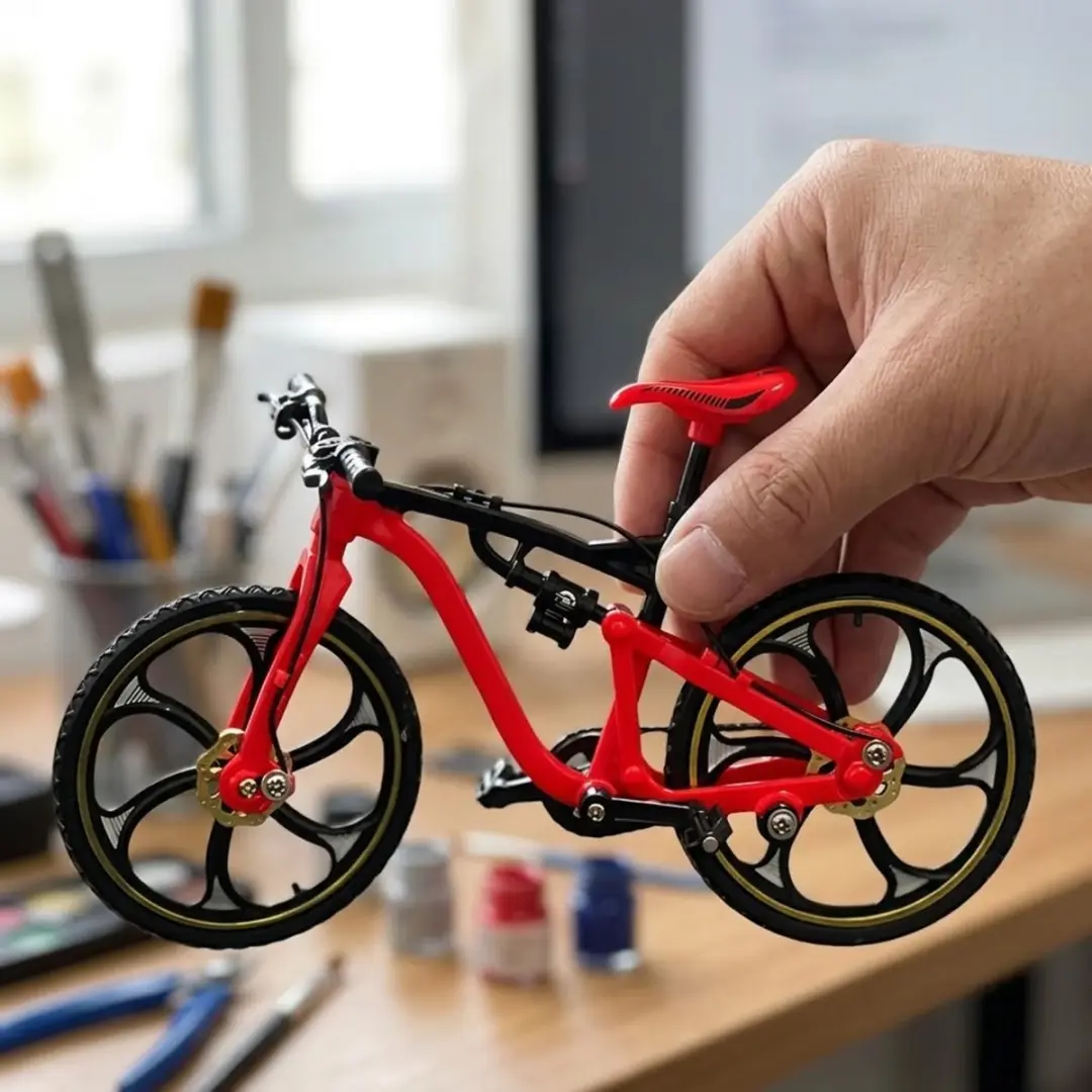 NUVEX 1:10 Modelbouw Mountainbike Set - Rood Zwart