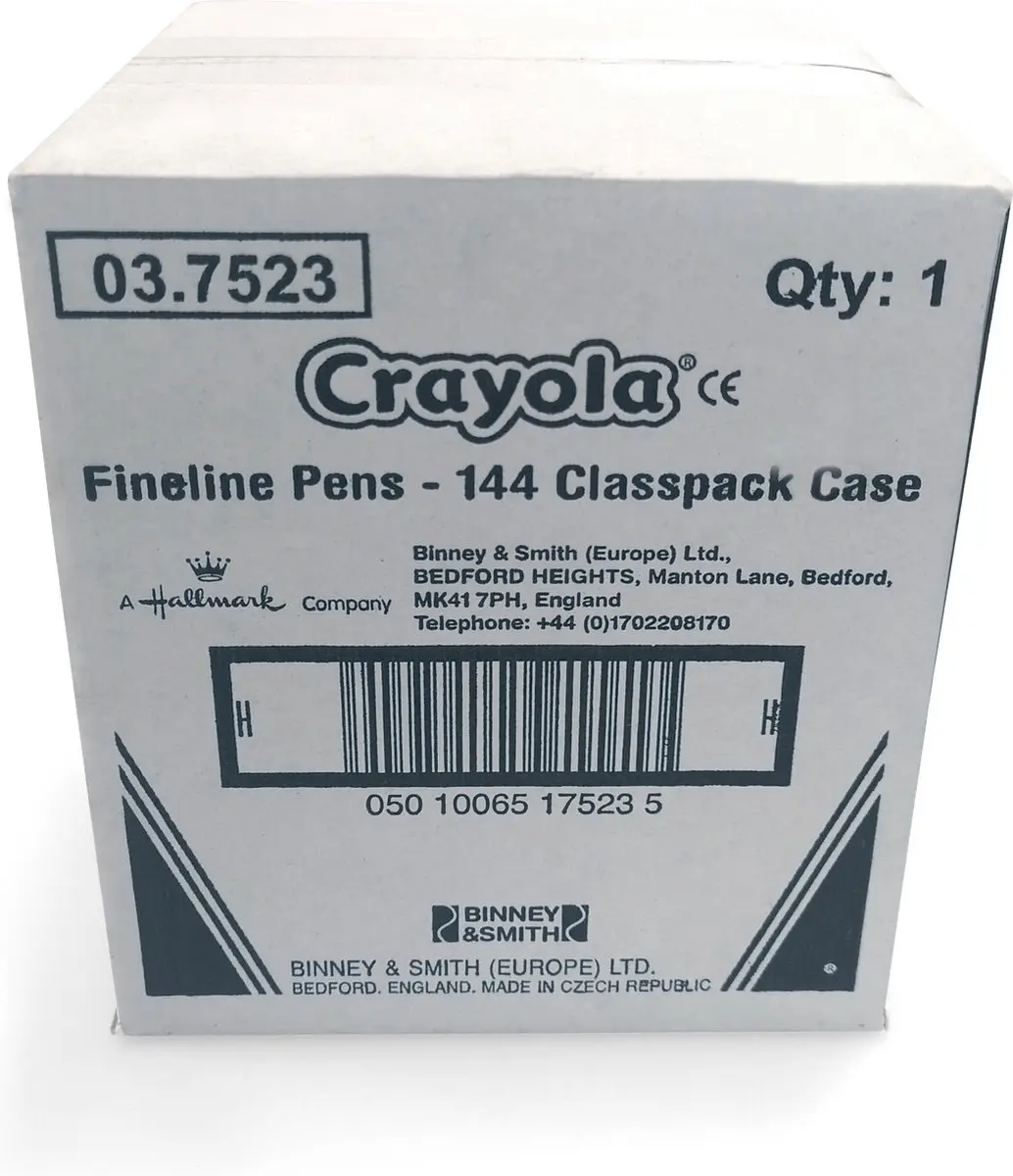 Crayola Schoolverpakking 144 Afwasbare Viltstiften - Meerkleurig