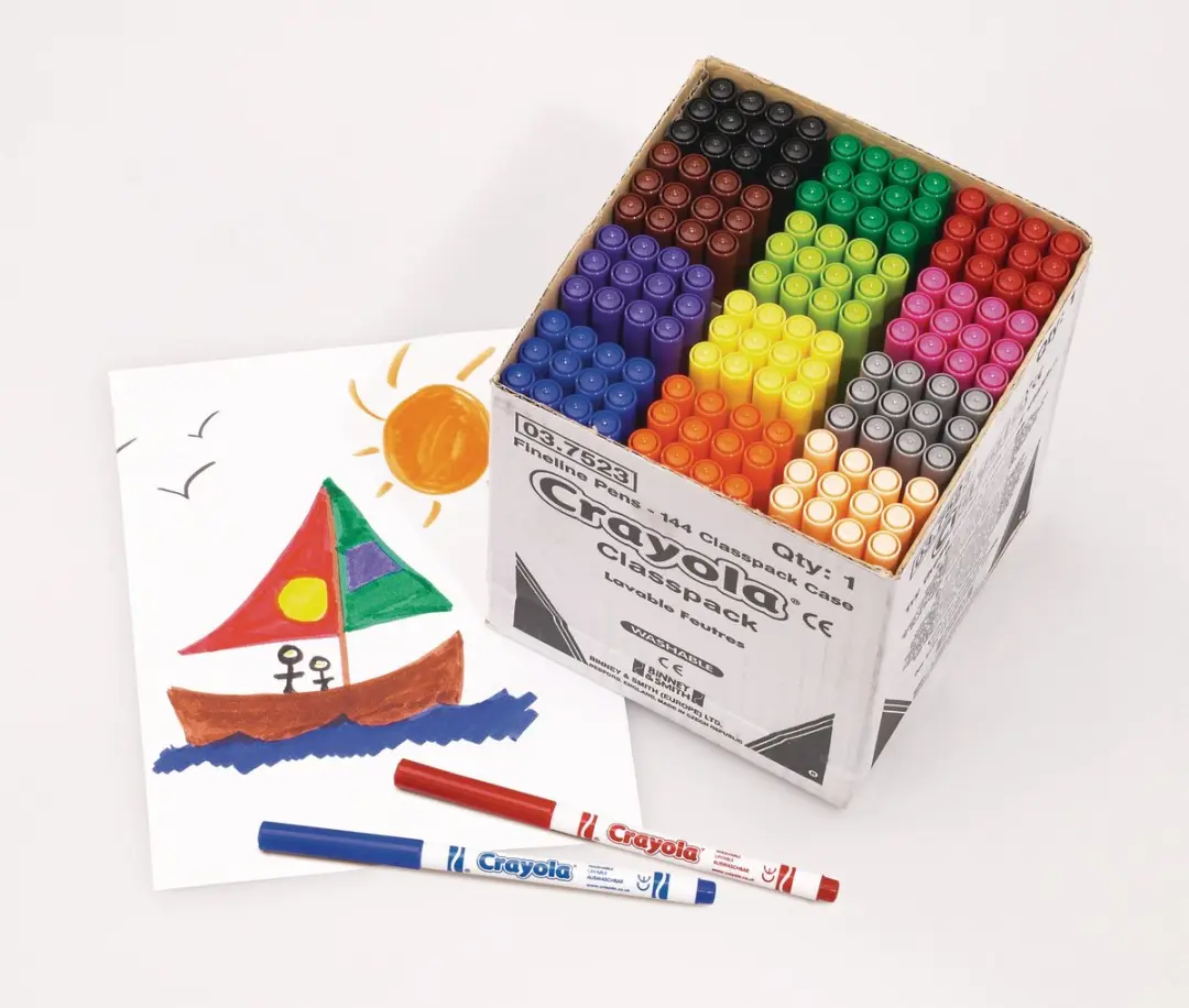 Crayola Schoolverpakking 144 Afwasbare Viltstiften