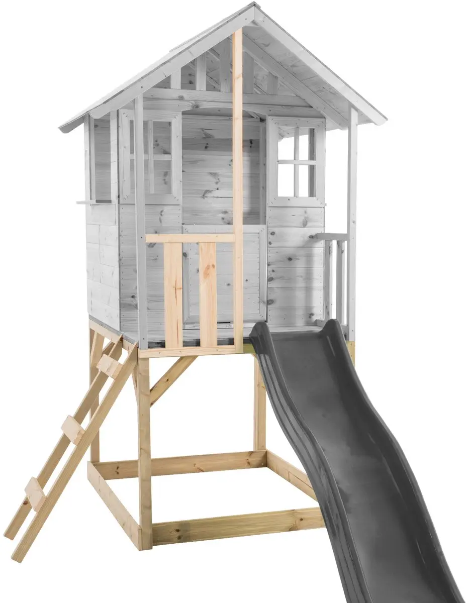 TP Toys Platform op palen met natuurlijk FSC-houten balkon