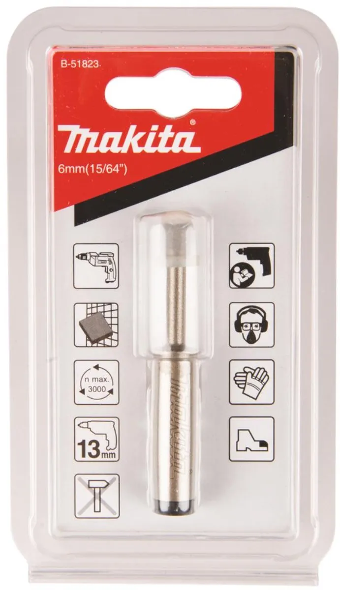 Makita Diamantboor Droog 6X20mm B-51823 - Hout