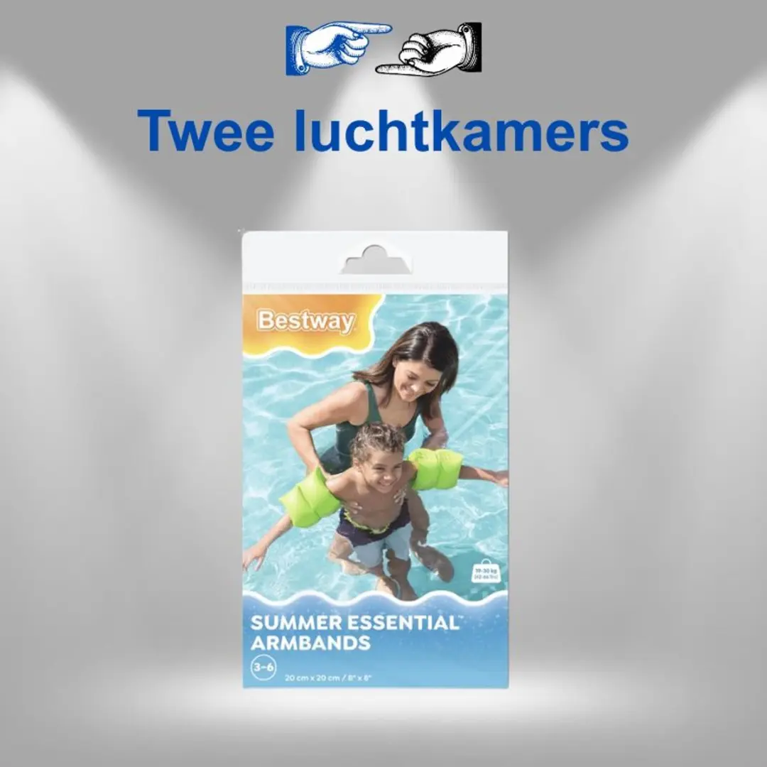 Bestway Zwemvleugels Groen 32005 - 20cm - afbeelding 4 van 6