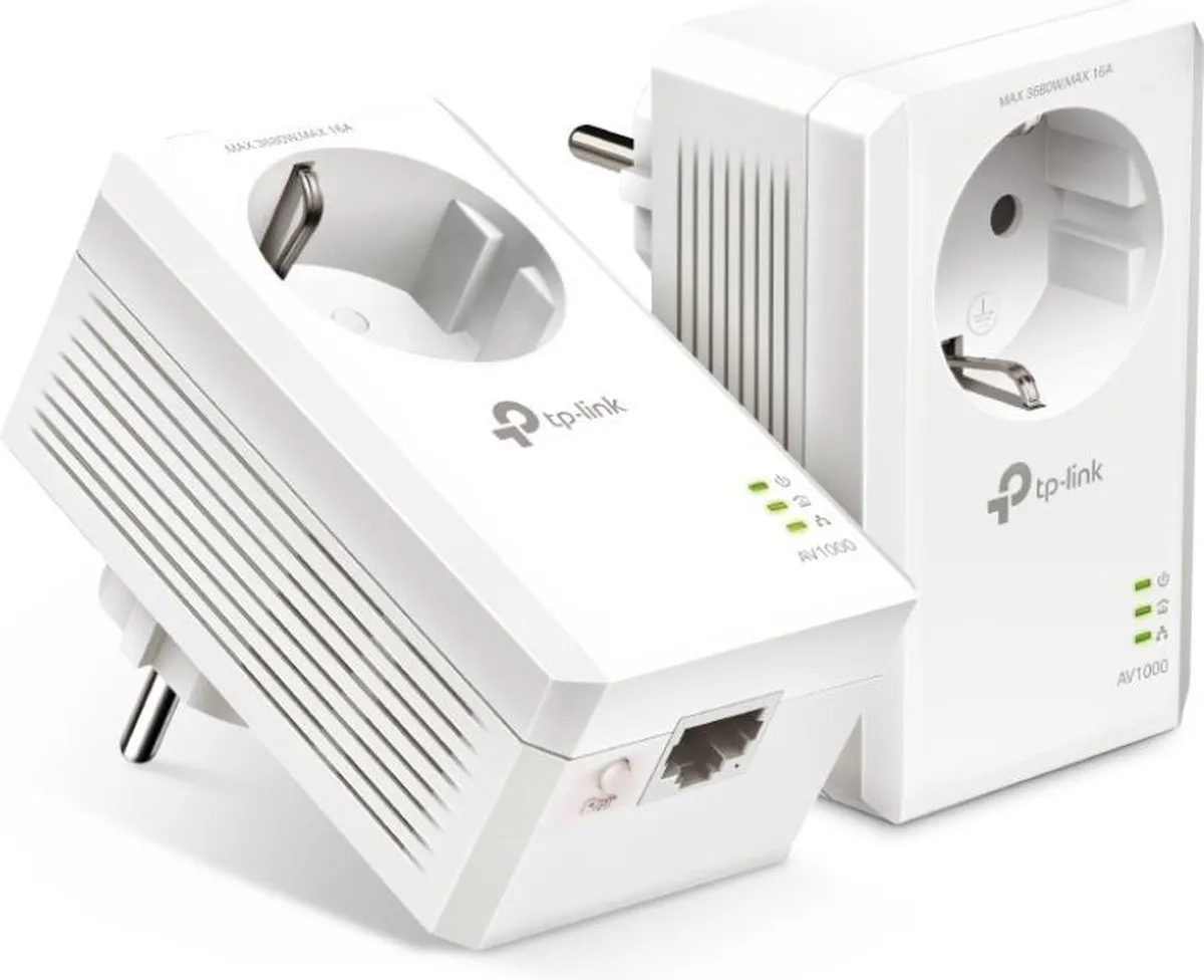 TP-Link TL-PA7017P KIT Powerline Adapters 1000 Mbps - 2 Stuks