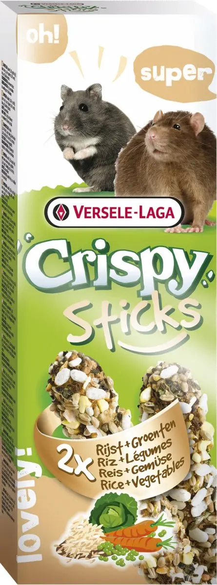 Versele-Laga Crispy Sticks Hamster & Rat Groente