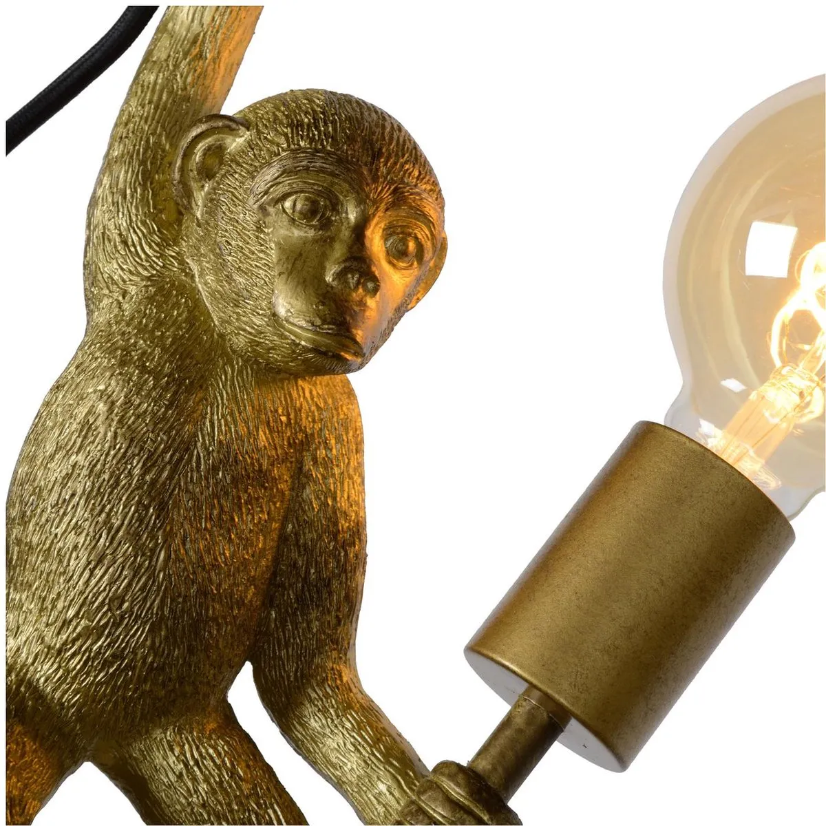 Lucide Extravaganza Chimp Wandlamp E27 - Zwart